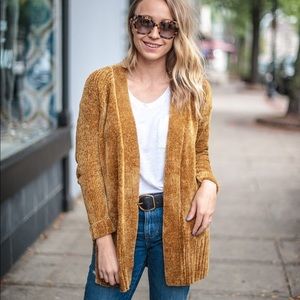 XS Anthropologie by moth chenille cardigan